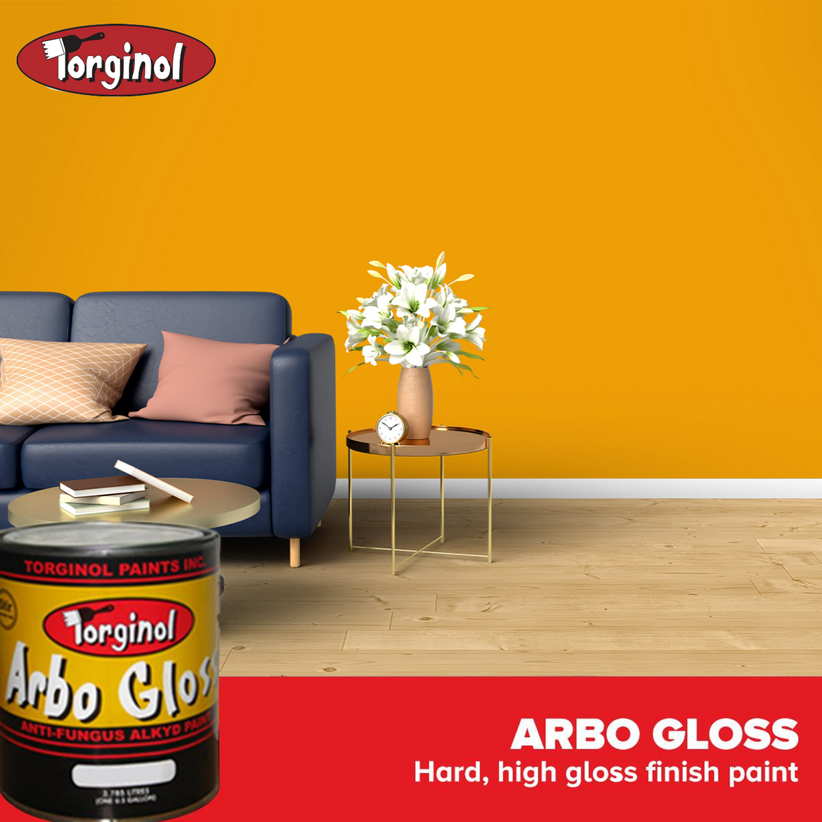 ARBO Paint Oil Golden Yellow 1 Gal