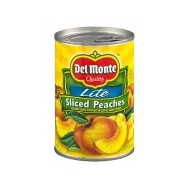 Fruit Peaches Sliced Light Syrup Del Monte 29oz