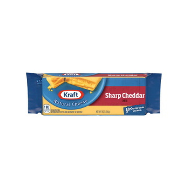 Cheese Block Kraft Sharp Cheddar 8oz