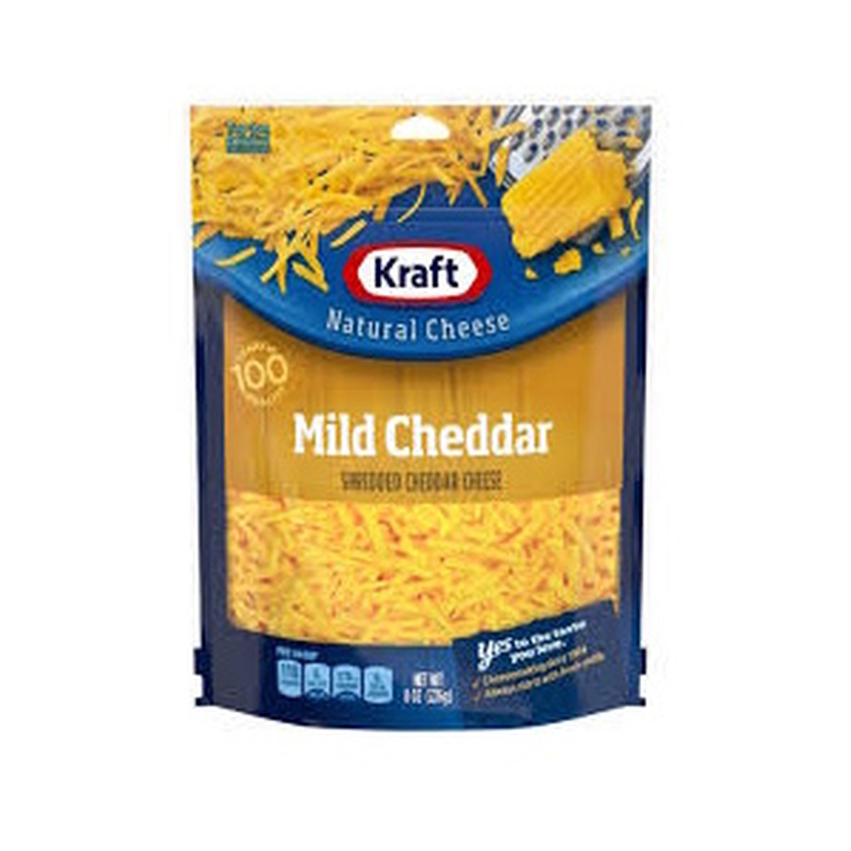 Cheese Kraft Shredded Cheddar Mild 8oz