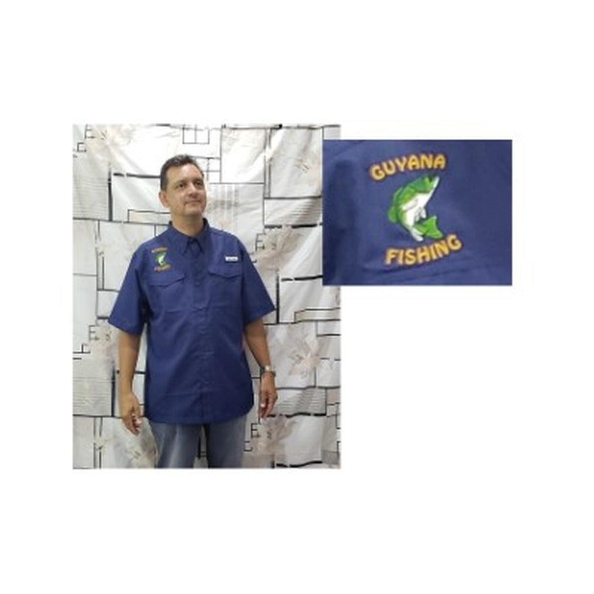 Guyana Fishing Shirt - Patriot Blue
