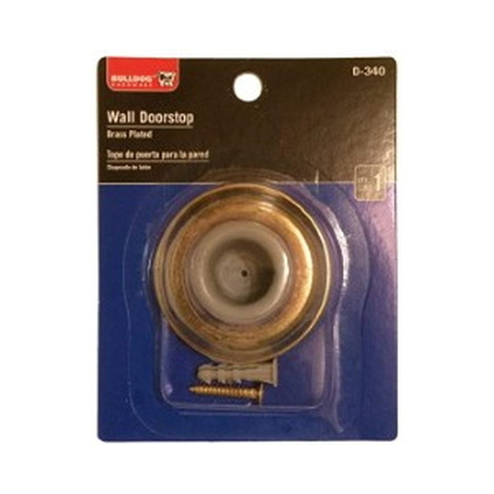Doorstop for Wall Bulldog Brass Plated