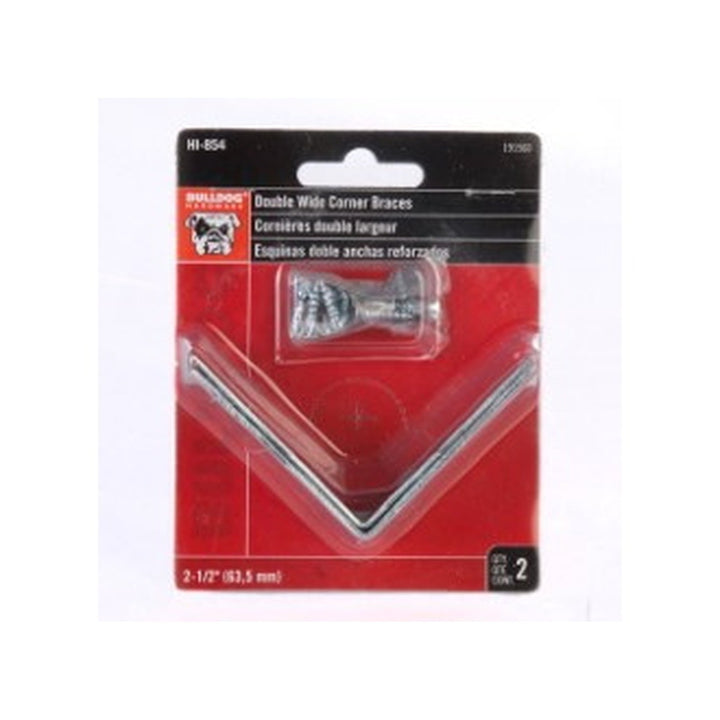 Braces Double Wide Corner Bulldog 2-1/2inch 2pcs