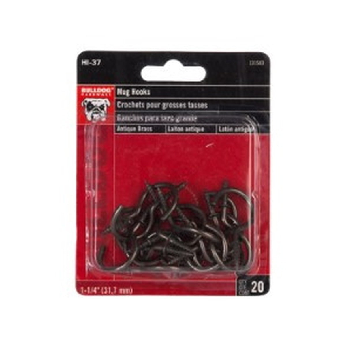 Cuphooks Bulldog 1-1/4inch 20pcs
