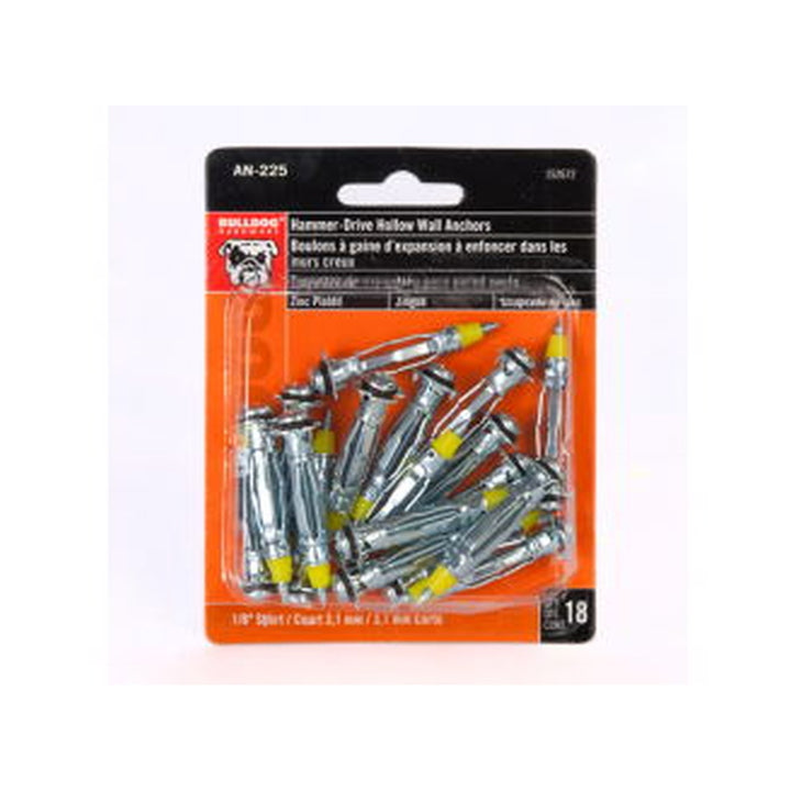 Wall Anchors Hammer Drive Hollow 1/8inch shirt 18pcs