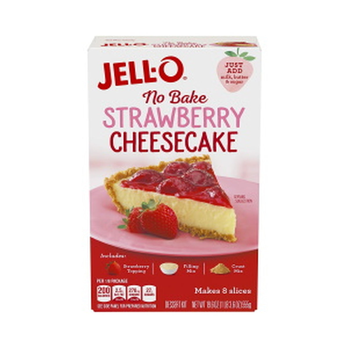 Jello No Bake Strawberry Cheesecake
