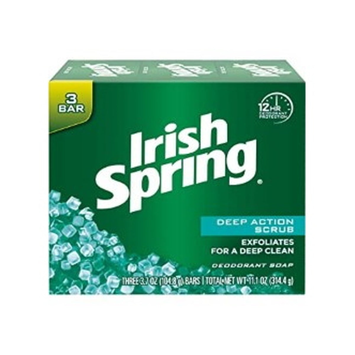 Soap Bar Irish Spring Deep Action Scrub 3pk 7oz