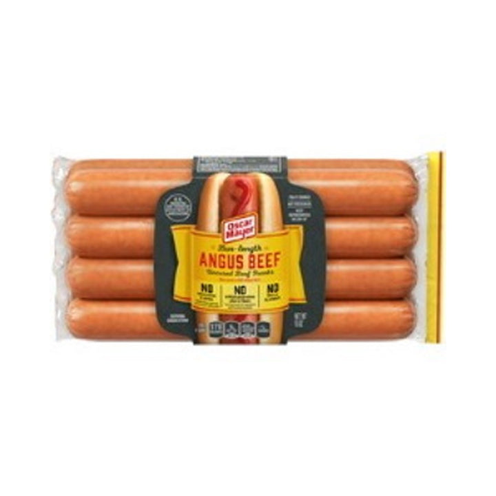 Sausage Oscar Mayer Angus Beef Bun Length 15oz