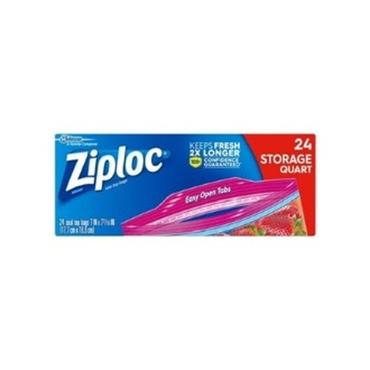 Ziploc Storage Bags Quart, 24ct