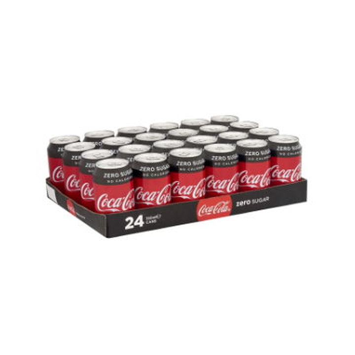 Coca-Cola Zero Soda 355ml Cans (24 Flat)