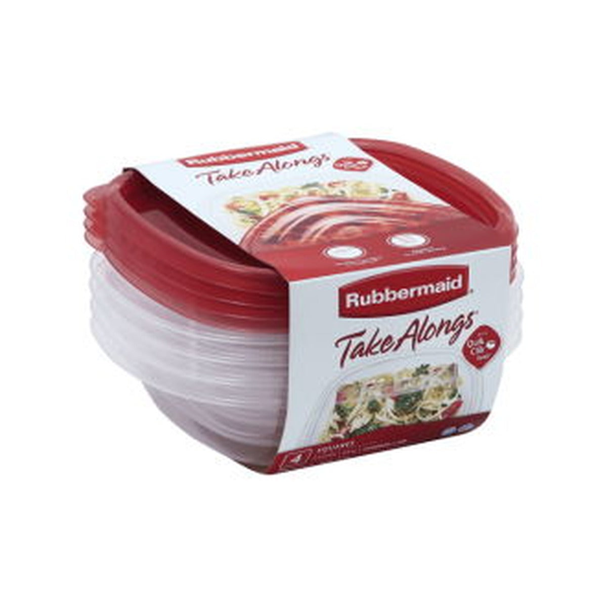Container Rubbermaid Square Bowls 4pcs
