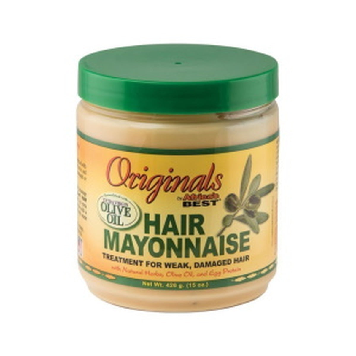 Africa's Best Hair Steam Mayonnaise Olive Oil 15oz