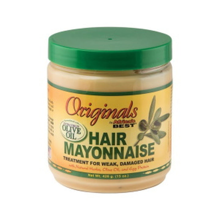 Africa's Best Hair Steam Mayonnaise Olive Oil 15oz