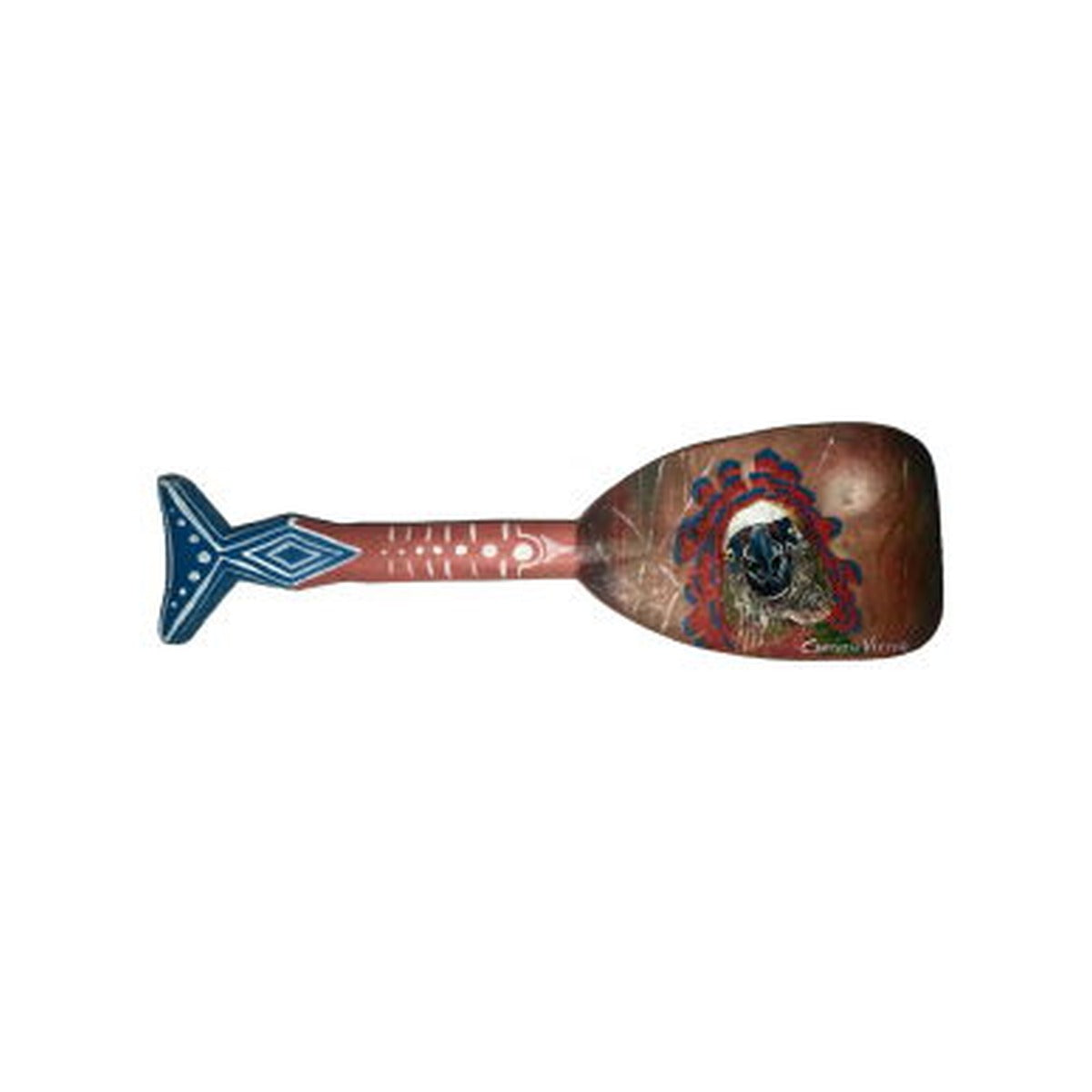 Fish Paddle Mini Red Fan Parrot