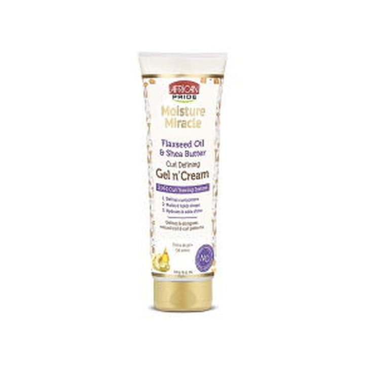 African Pride Gel n' Cream Flaxseed Oil & Shea Butter 6 oz