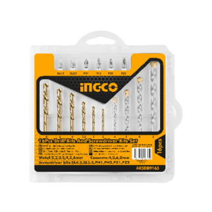 Drill Bit Ingco 16 piece screwdriver bits