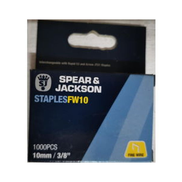 Staples Spear & Jackson FW10 10mm/3/8" 1000 pieces