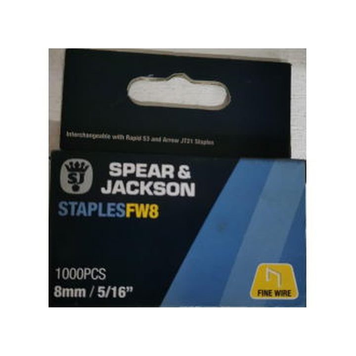 Staples Spear & Jackson FW8 8mm/5/16" 1000 pieces