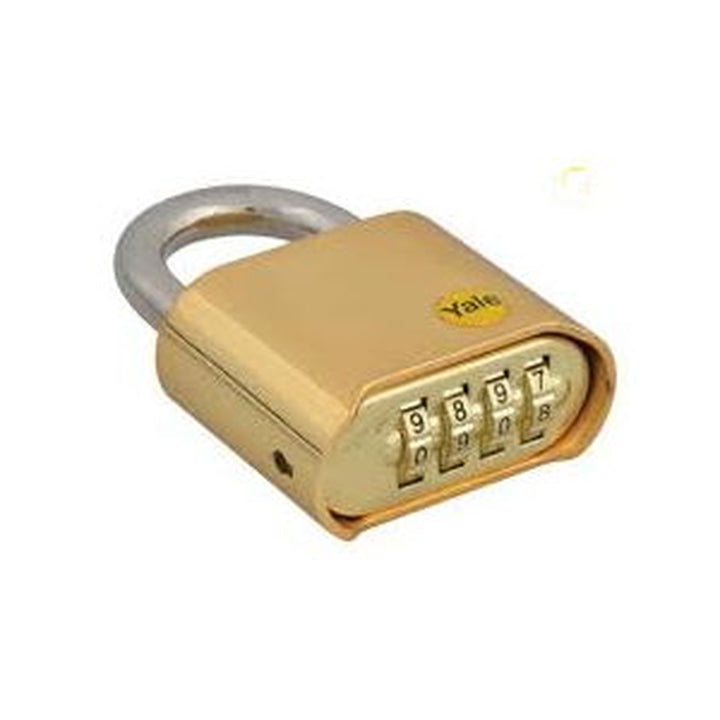 Combination Padlock Yale 50mm Brass