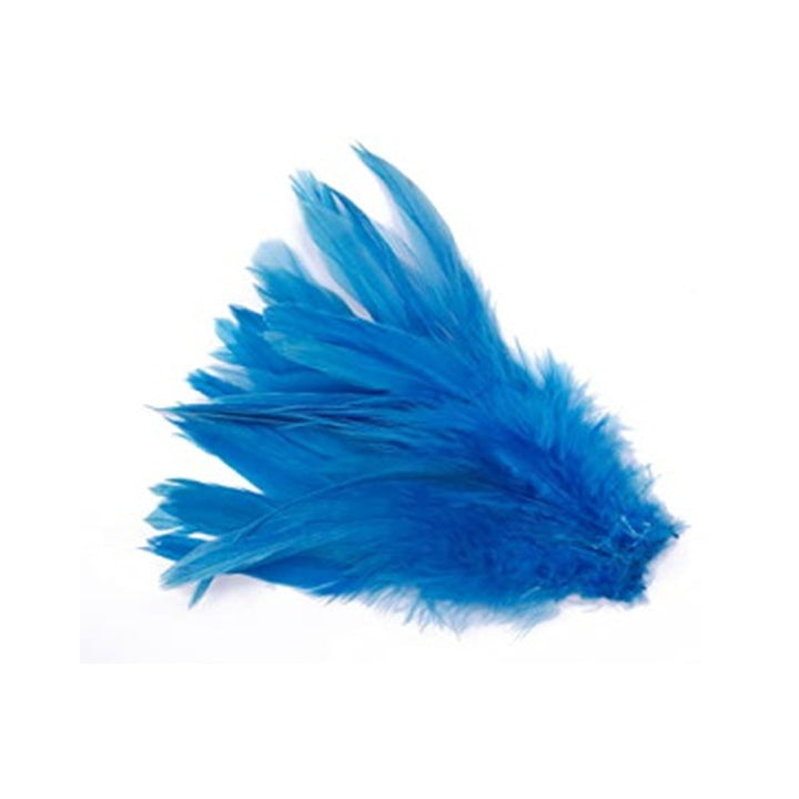 Fly Tying Streamside Inc. Strung Rooster Saddles Long Pea Blue