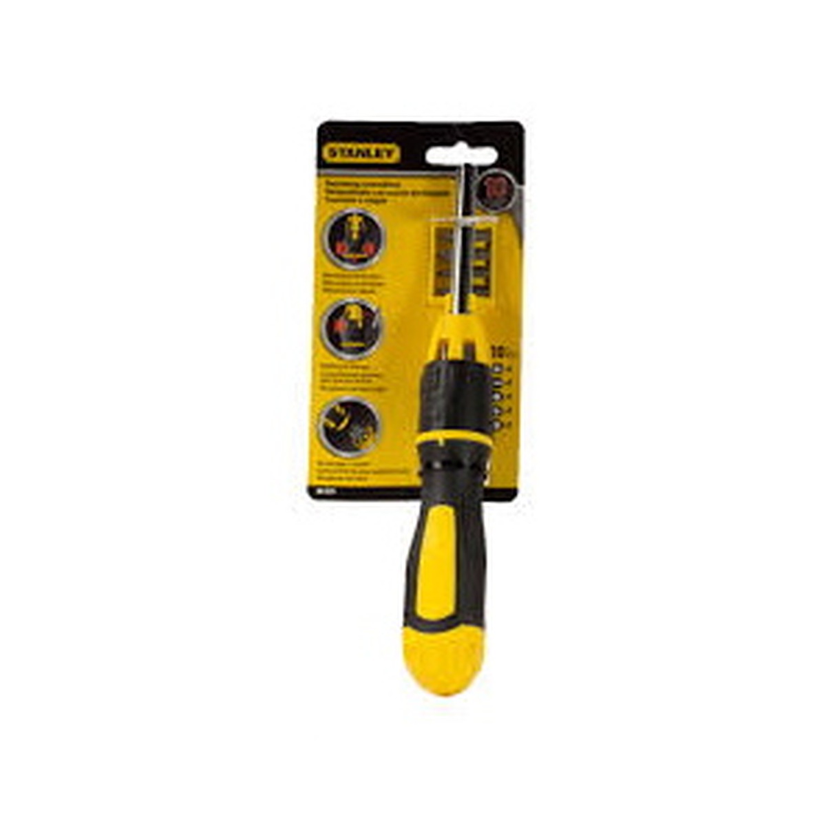 Ratcheting Screwdriver Stanley 10 piece bit