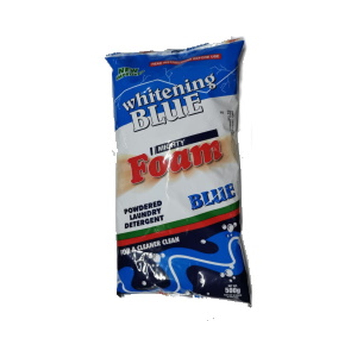 Mighty Foam Whitening Blue Powdered Laundry Detergent 500 g
