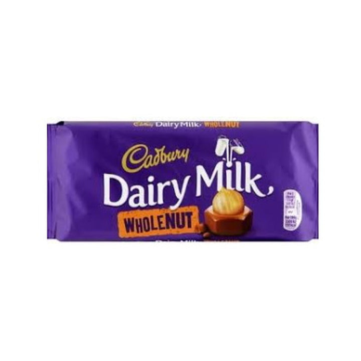 Cadbury Whole Nut Chocolate 120 g