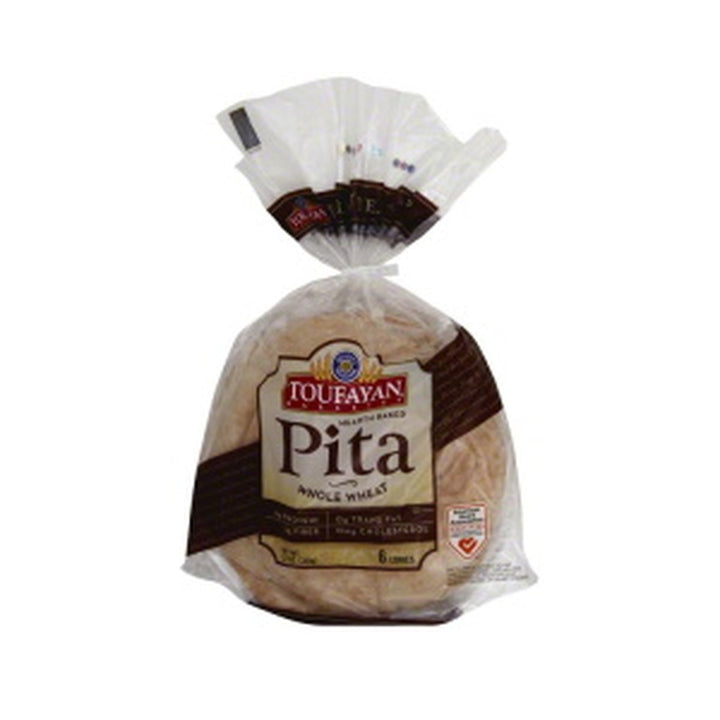 Toufayan Pita Bread Whole Wheat 6 loaves