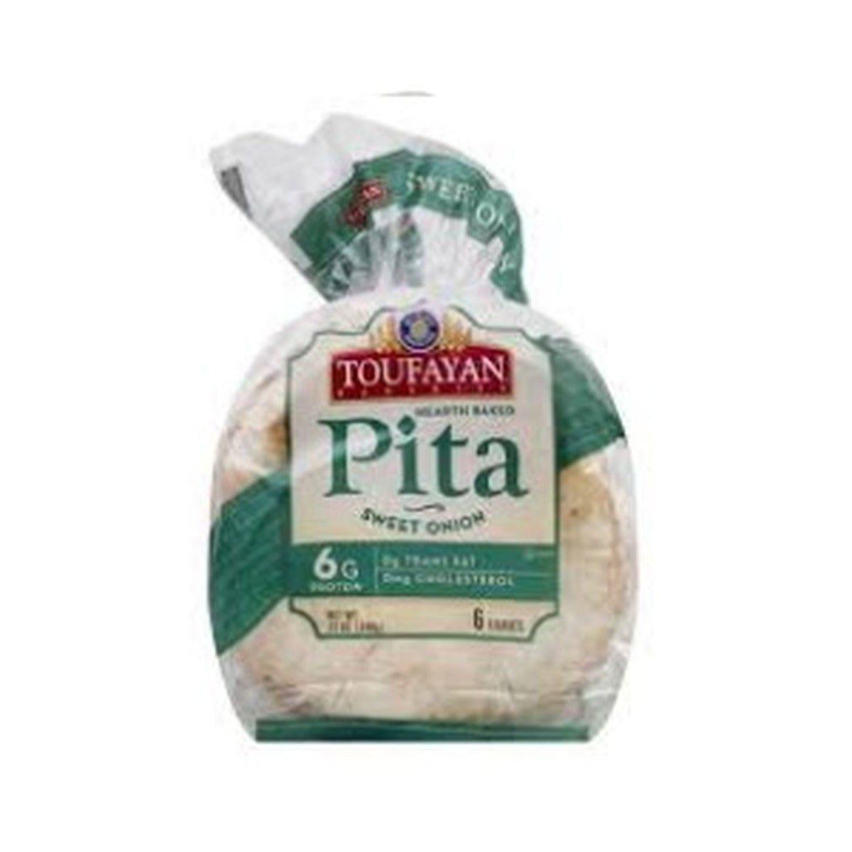 Toufayan Pita Bread Sweet Onion 6 loaves