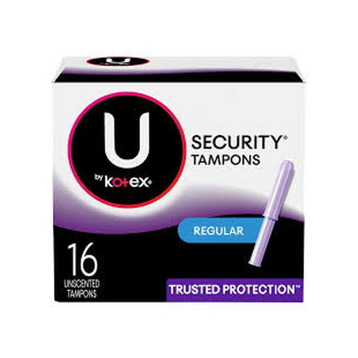 Kotex Security Tampons Regular 16 count Unscented