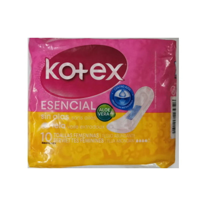 Kotex Esencial No Wings 10 count