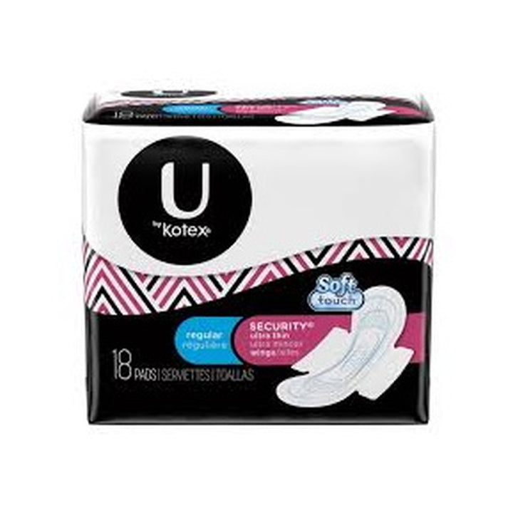 Kotex Ultra Thin Regular Wings 18 count
