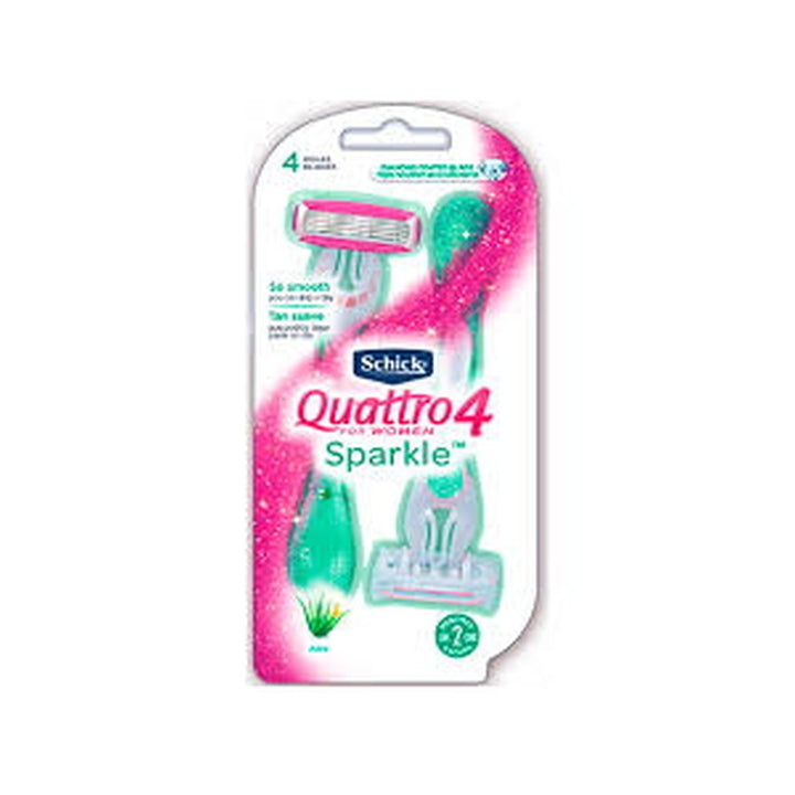 Shaver Schick Quattro 4 Sparkle for Women 2 count