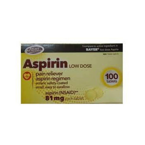 Aspirin 81Mg 100 Tabs R/Remedi