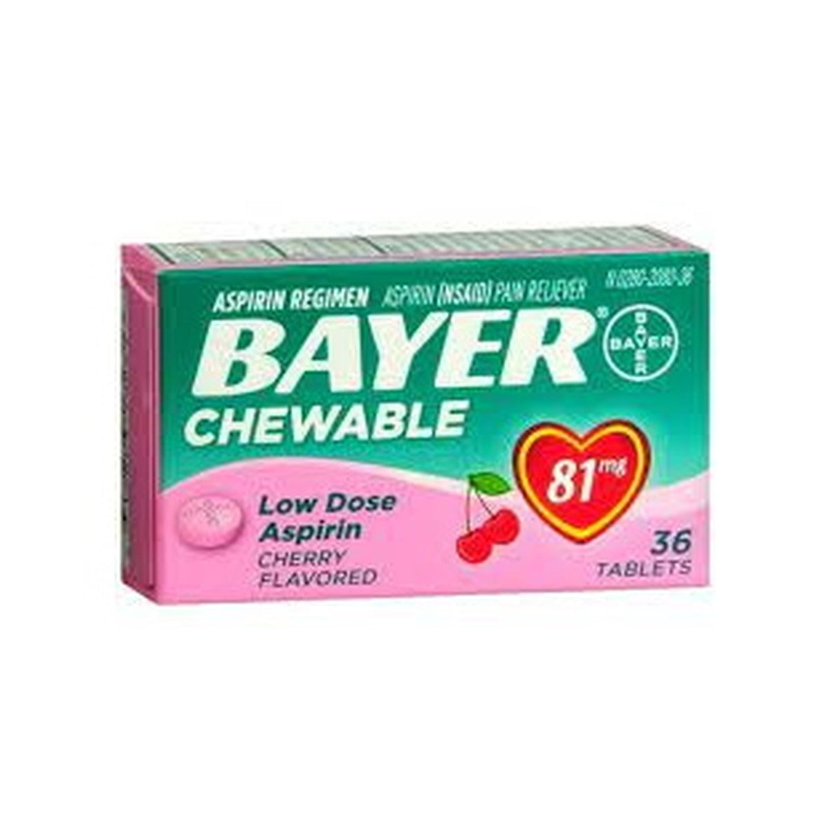 Bayer Aspirin 81Mg 36'S Cherry