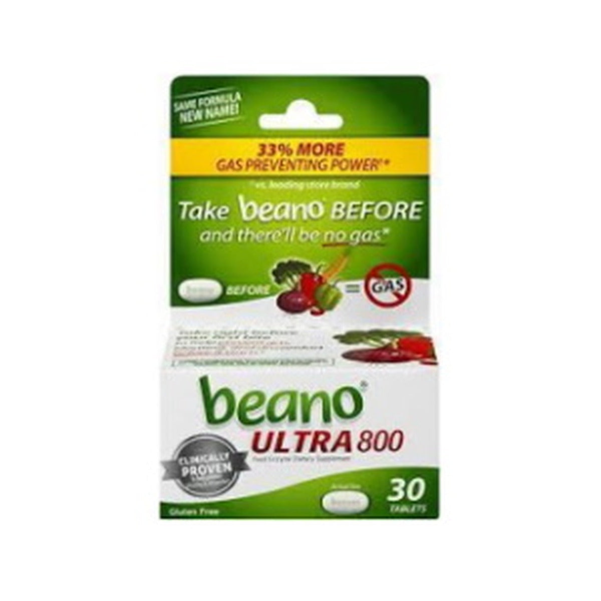 Beano Ultra 800 30 Tabs Gas