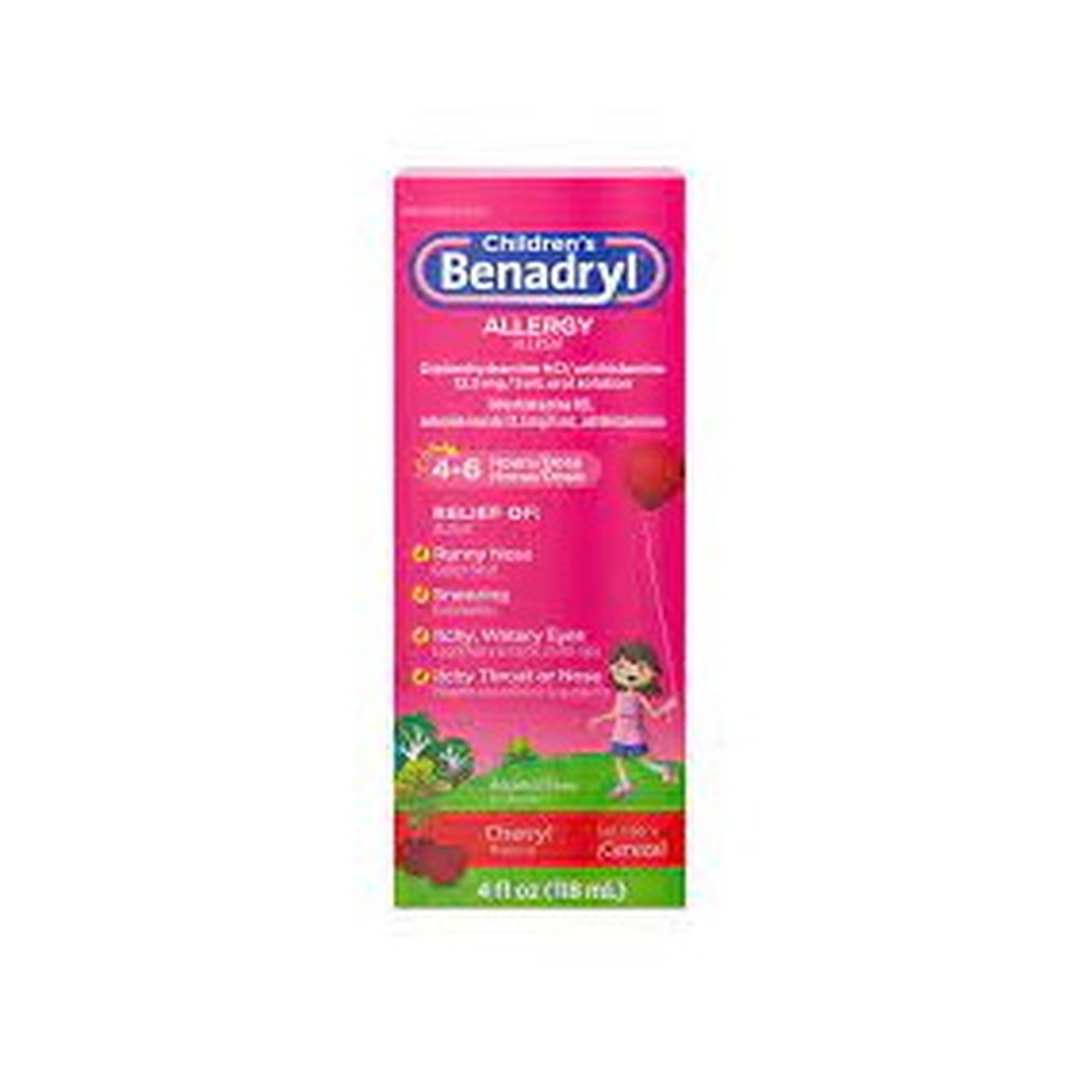 Benadryl Allergy Kids 4oz Cherry