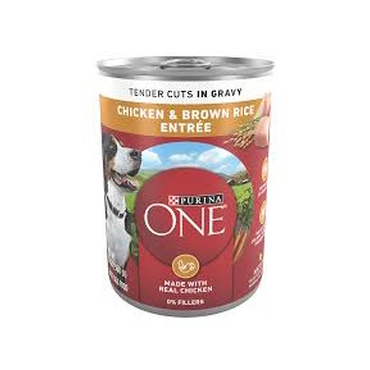 Dog Food Can Purina One Chicken & Brown Rice 368g