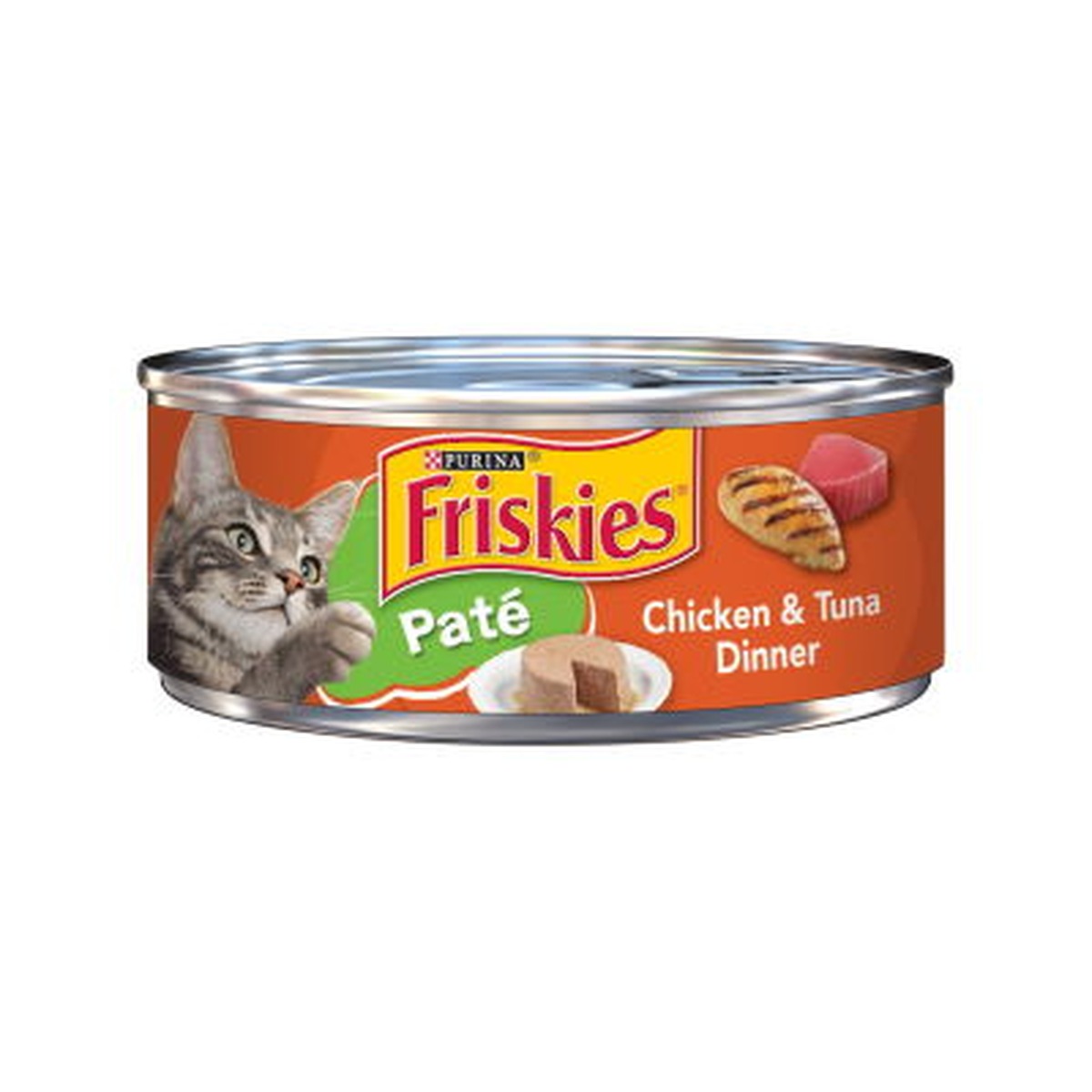 Cat Food Can Friskies Pate Chicken & Tuna 5.5oz
