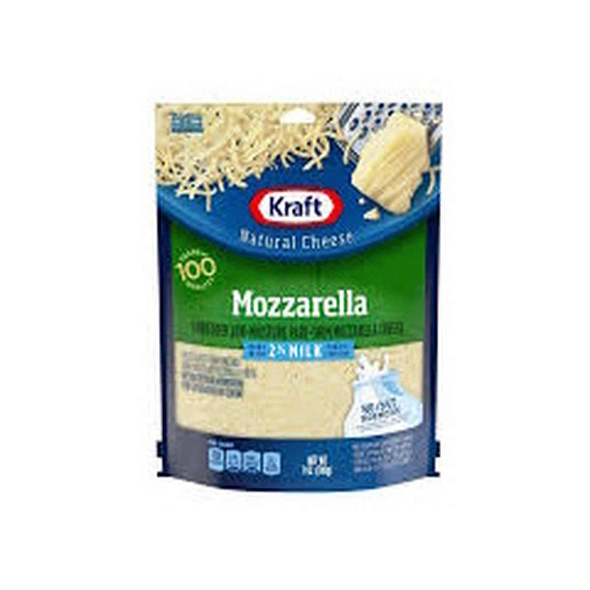 Cheese Kraft Shredded Mozzarella 2% Milk 7oz