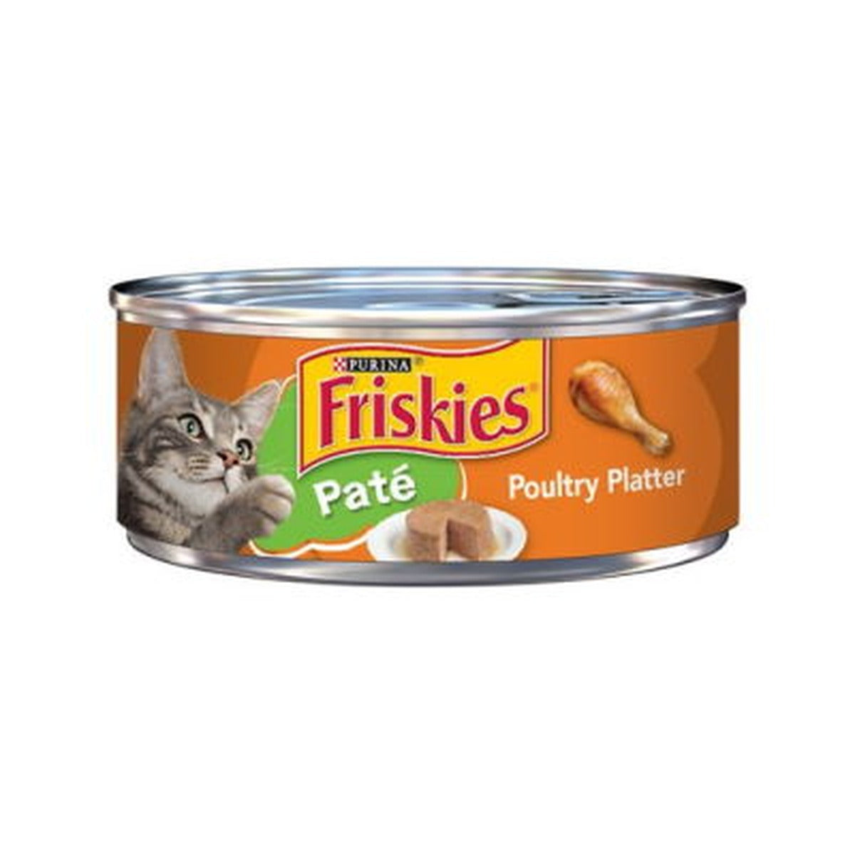 Cat Food Can Friskies Pate Poultry Platter 5.5oz