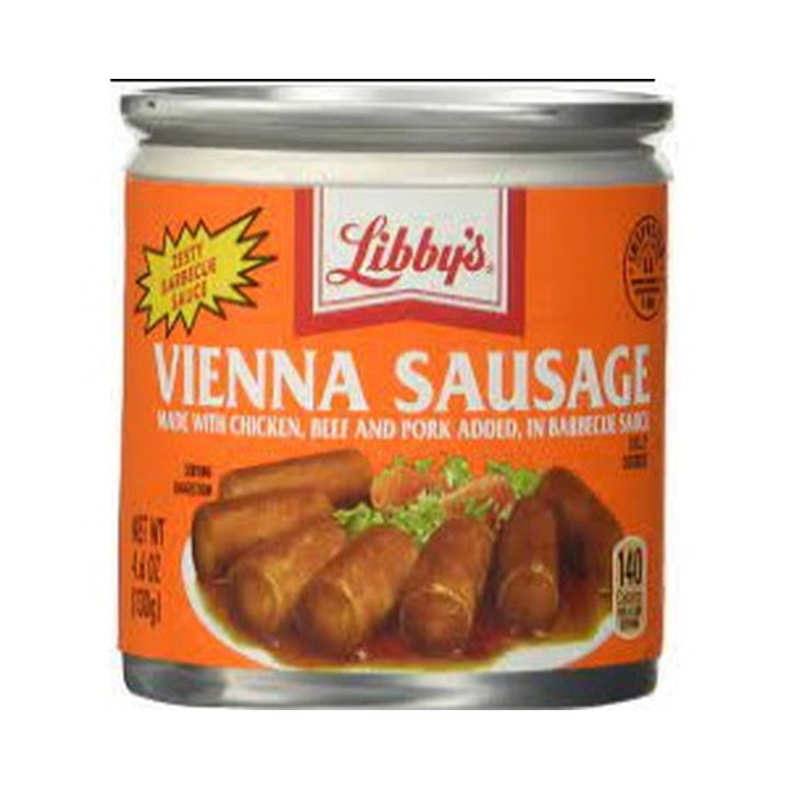 Vienna Sausage Libbys's Chicken, Beef and Pork in BBQ Sauce 130g