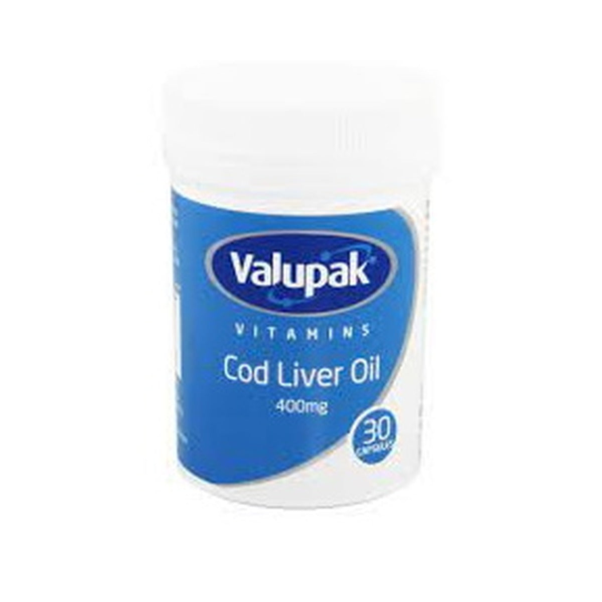 Valupak Cod Liver Oil 400Mg 30
