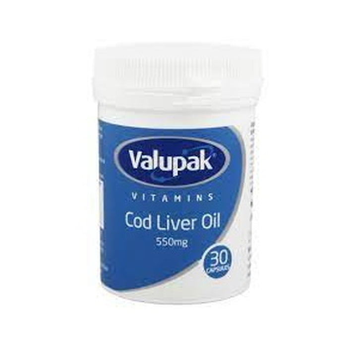 Valupak Cod Liver Oil 550Mg 30