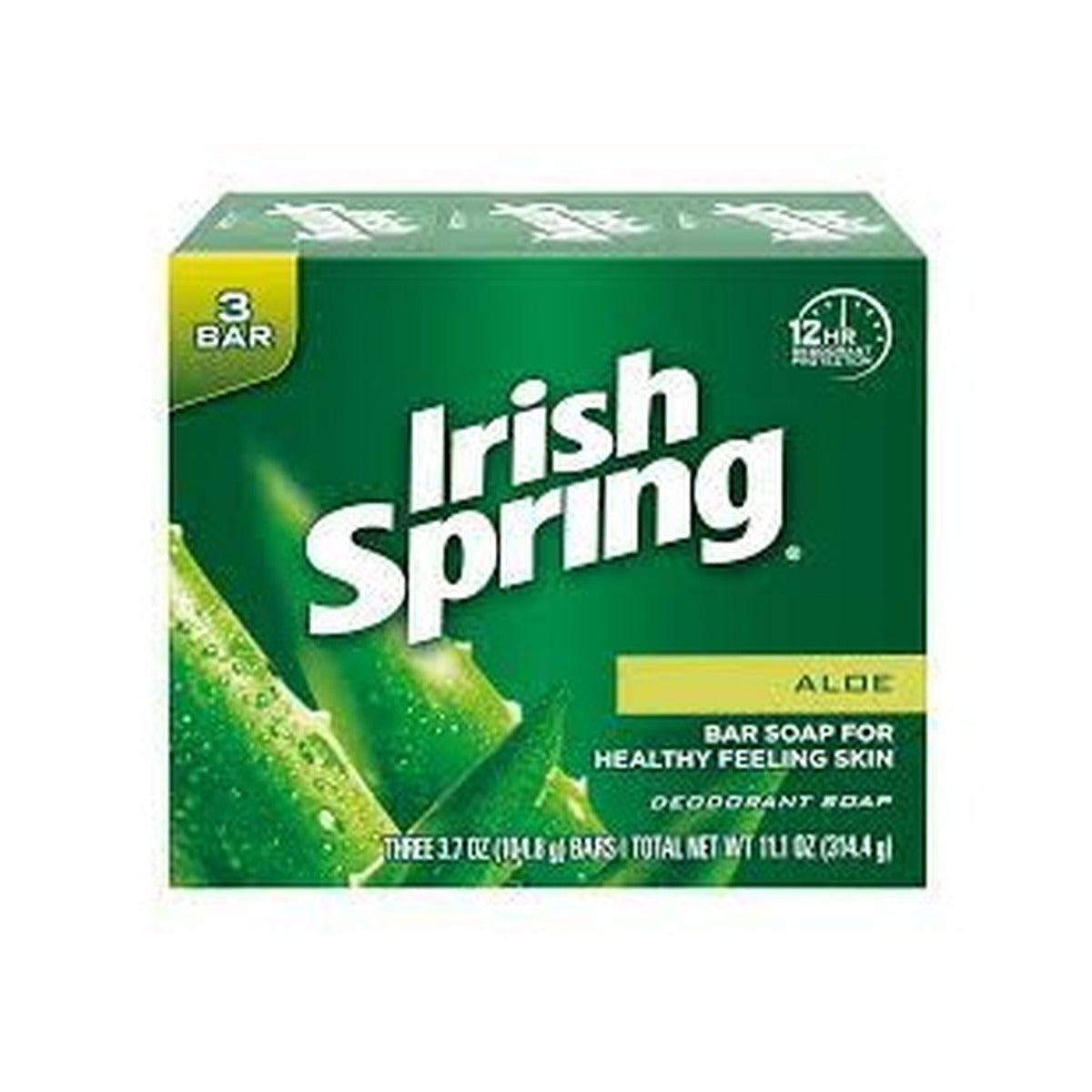 Soap Bar Irish Spring Aloe 3pk