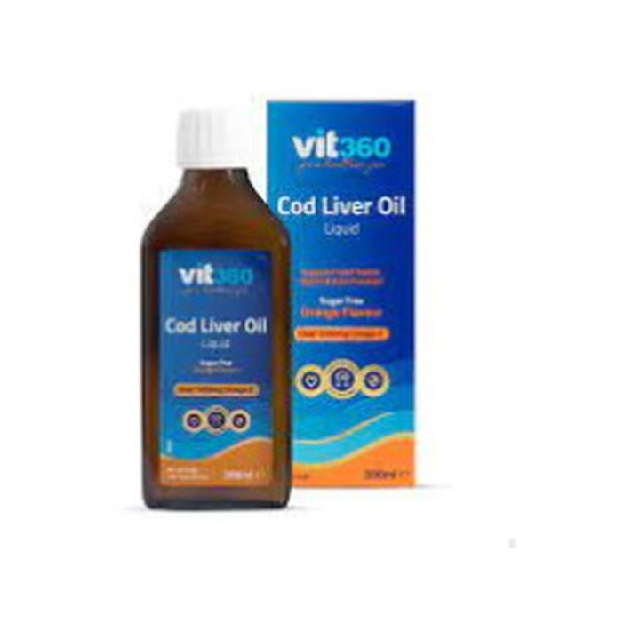 Vit 360 Cod Liver Oil & Orange 200Ml