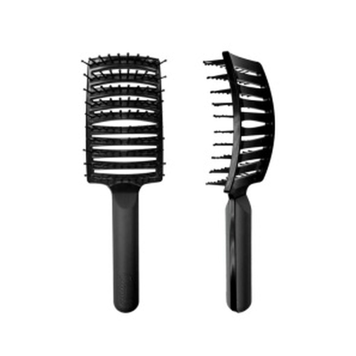 Hair Brush Curved Spaced Teeth Nylon Tip