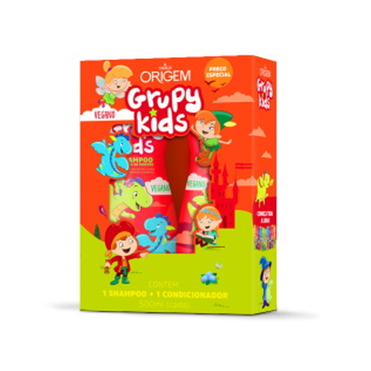 Origem Grupy Kids Moisturizer Shampoo & Conditioner Kit