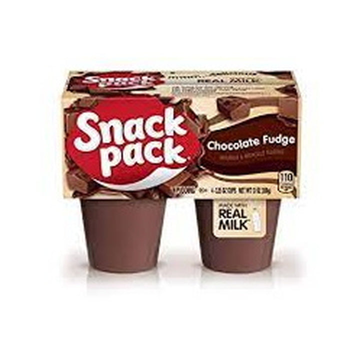 Pudding Snack Pack Chocolate Fudge 4 cups