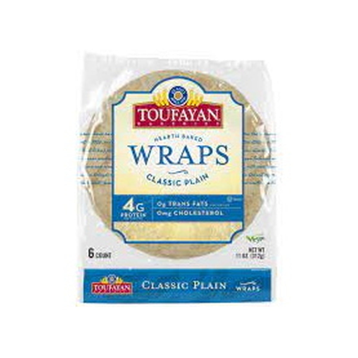 Wraps Classic Plain Toufayan 6 count